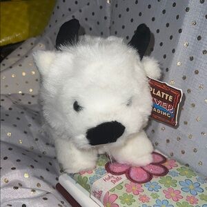 Buffalo 🦬 Plush White and Black Small Pet Toy